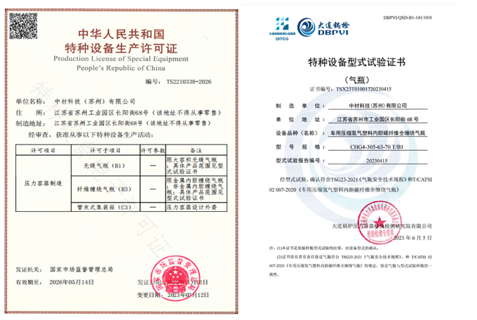 		稳增添 创价值 | 储氢气瓶获制造允许证、签约外洋项目、获甲级资质、入选绿色矿山名录……_国际交流_CA88集团有限公司	