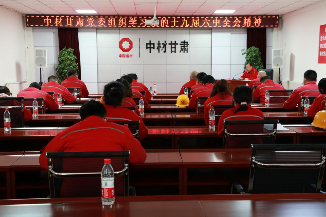 		宁夏建材党委组织学习十九届六中全会精神_十九届六中全会_CA88集团有限公司	